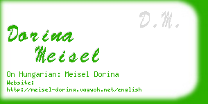 dorina meisel business card